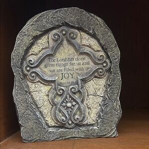 Sale!!! Decorative Stone Plaque with Joyful Message